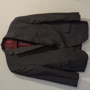 Ted Baker Endurance Joe CT charcoal striped blazer